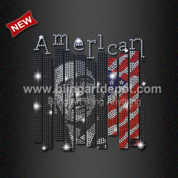 Bling OBAMA Rhinestone Iron ons for Wholesale Bling OBAMA Rhinestone Iron ons for Wholesale